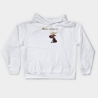 Moose whisperer Kids Hoodie